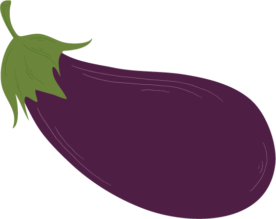 Aubergine Transparent Free Images - Brinjal Clip Art Png (539x429), Png Download