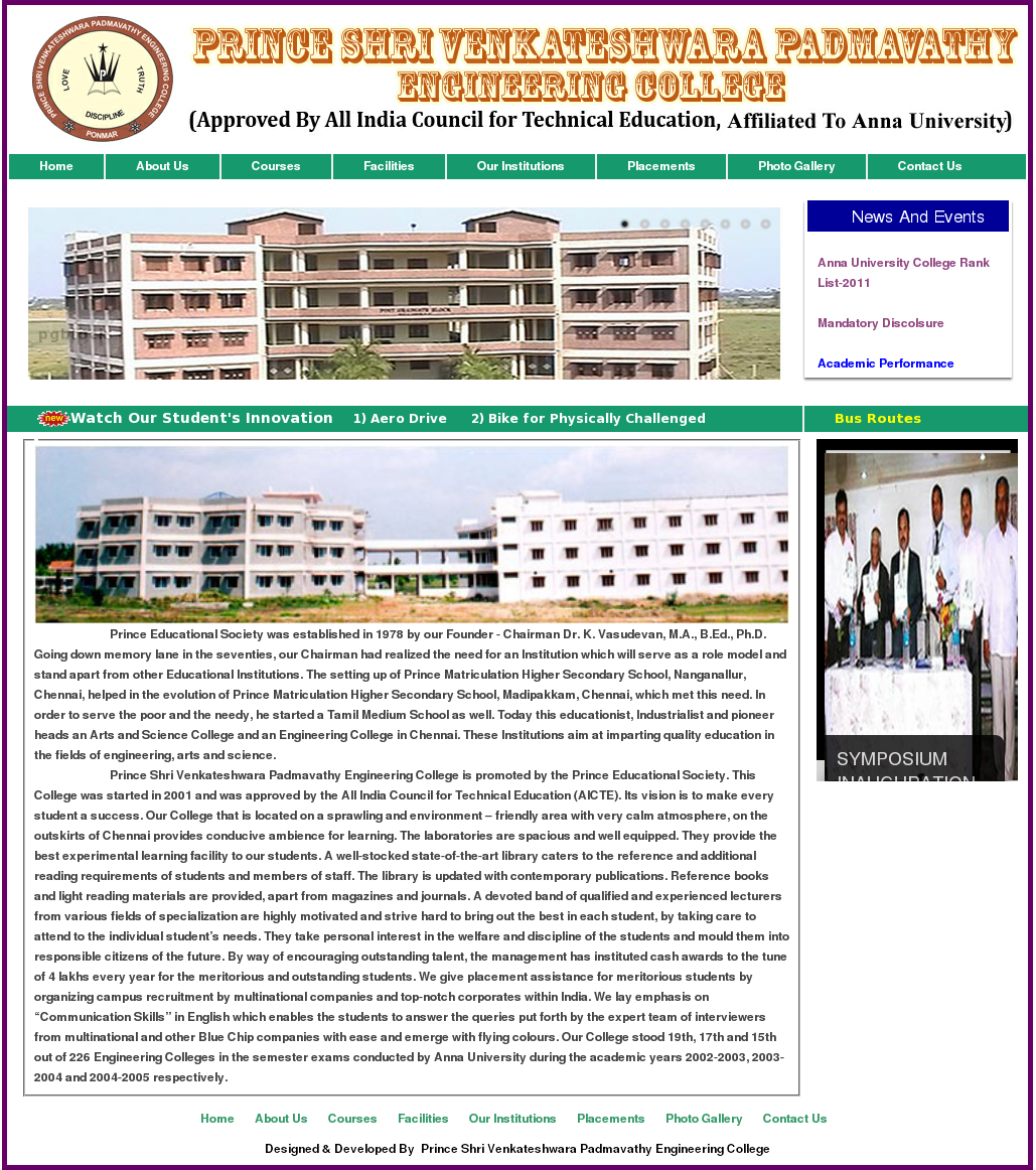 Prince Shri Venkateshwara Padmavathy Engineering College - Plaza De San Marcos (1029x1162), Png Download