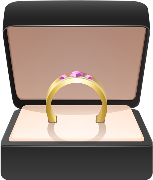 Image Royalty Free Gold Ring In Png Clip Art Image - Ring In Box Clipart (511x600), Png Download