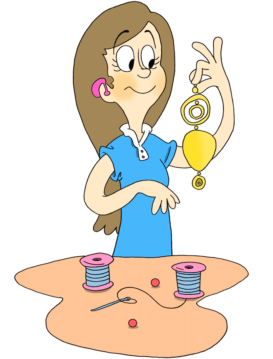 Jewellery Maker Surrey Choices - Clip Art Hand Made (981x1389), Png Download