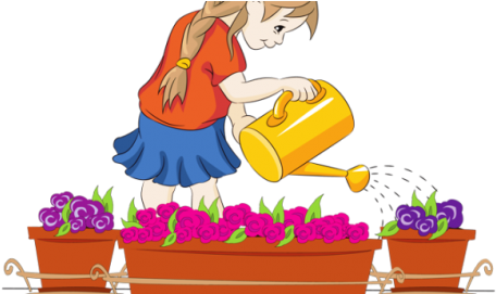 Happy Water A Flower Day 2014 Hd Images, Greetings, - Watering Plants Clipart (480x270), Png Download