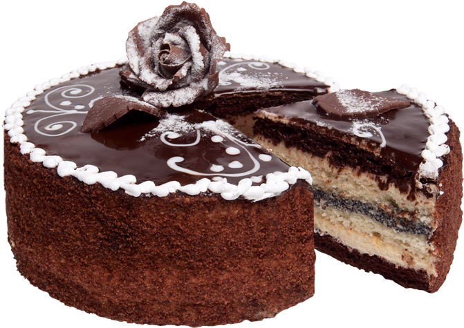 Cake Png Image - Pastel Partido Png (690x494), Png Download