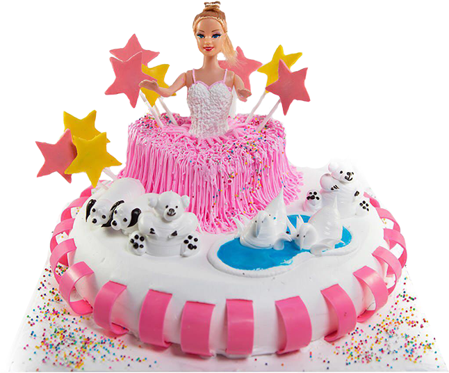 Barbie In Wonderland Cake - Cake Bee In Coimbatore (645x645), Png Download