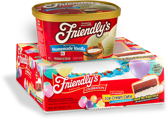 Happiness Wherever You Are - Friendlys Ice Cream Cake, Premium, Celebration - 60 (697x690), Png Download