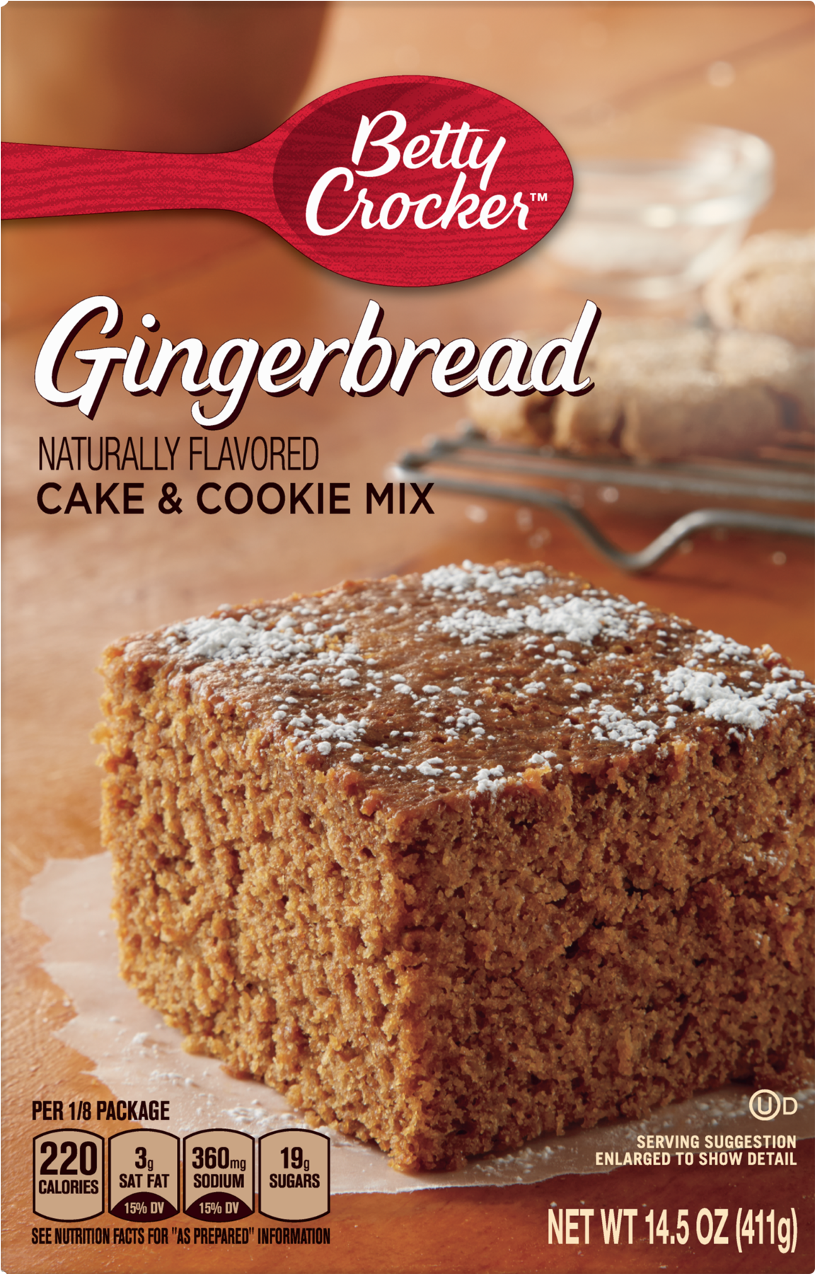 Betty Crocker Cake & Cookie Mix Gingerbread 14.5 (1800x1800), Png Download