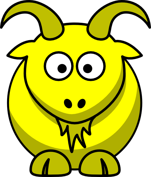 Small - Cartoon Goat (510x599), Png Download