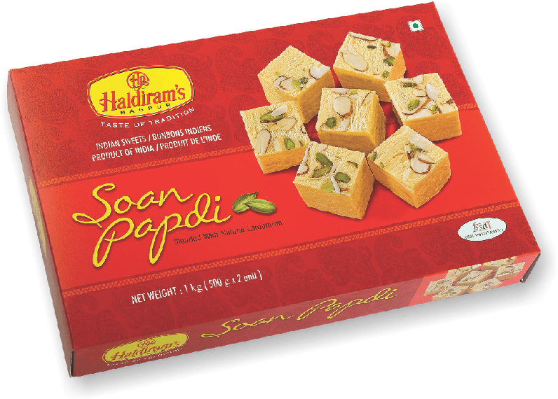 Soan Papdi - Haldiram Soan Papdi 1kg (800x800), Png Download
