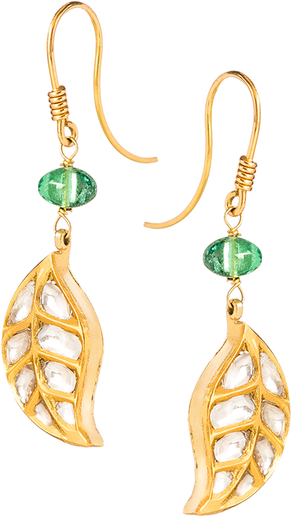 Weeping Peepal Earrings - Earring (1000x1000), Png Download