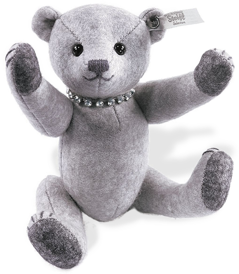 Steiff Bear - Steiff Grey Teddy Bear (500x572), Png Download