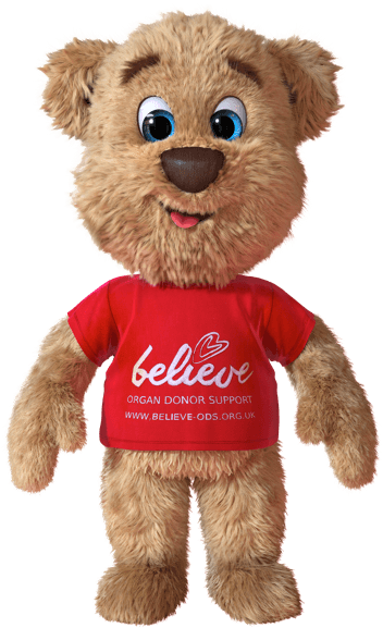 Believe Bear - Organ Donation (352x577), Png Download