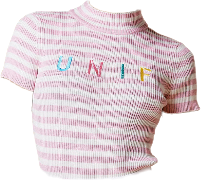 Polyvore Clothes Shirt Unif Pastel - Unif Clothing Png (817x733), Png Download