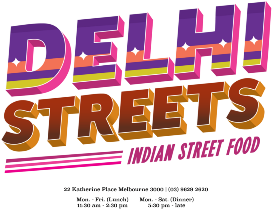 Delhi Streets Logo Colour Details - Delhi Street Melbourne (1000x716), Png Download