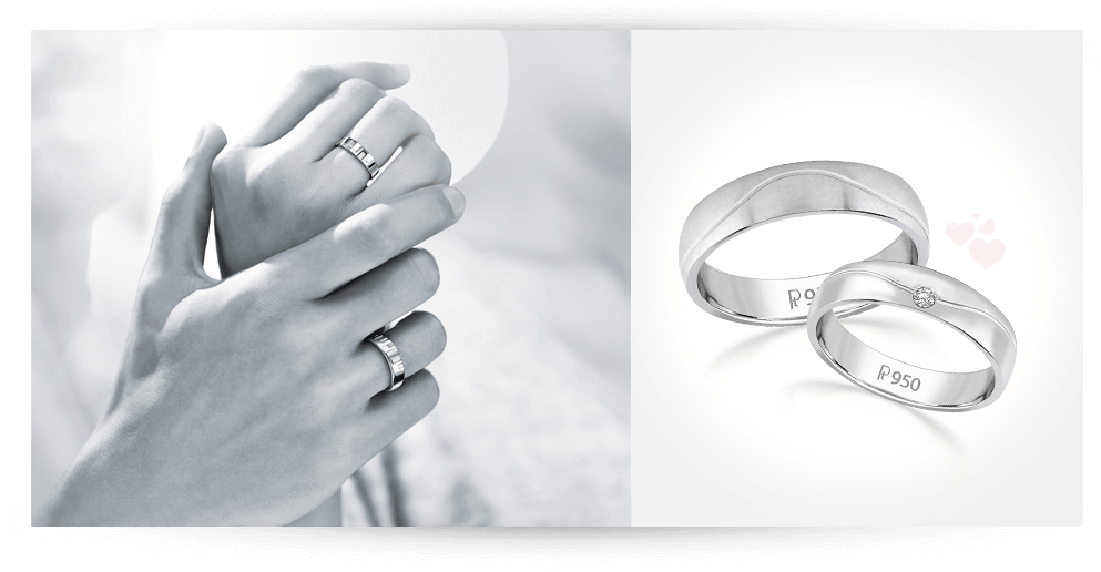 Platinum Wedding Bands - Love Bands Platinum Rings (1001x533), Png Download