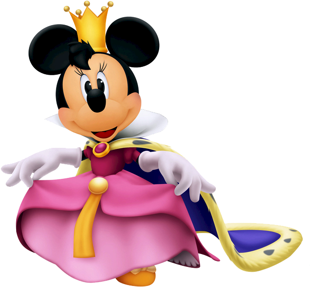 Queen Clipart Minnie Mouse - Minnie Mouse Kingdom Hearts (642x602), Png Download
