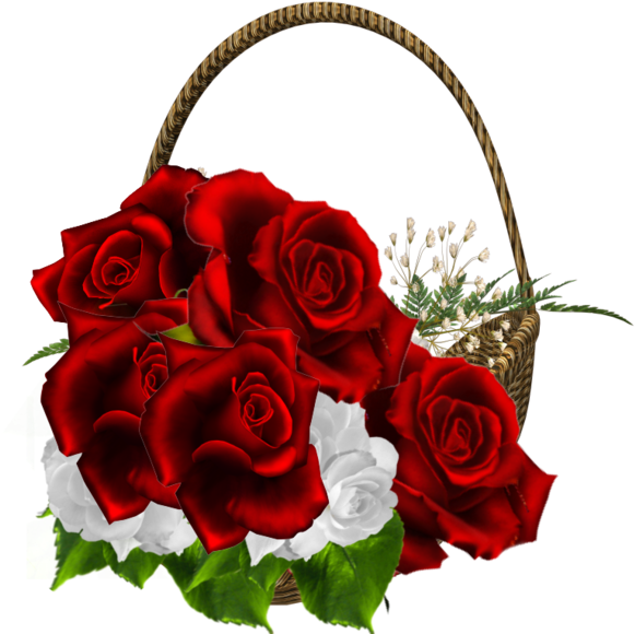 Beautiful Clipart Rose Bouquet - Happy Sunday My Friend (600x592), Png Download