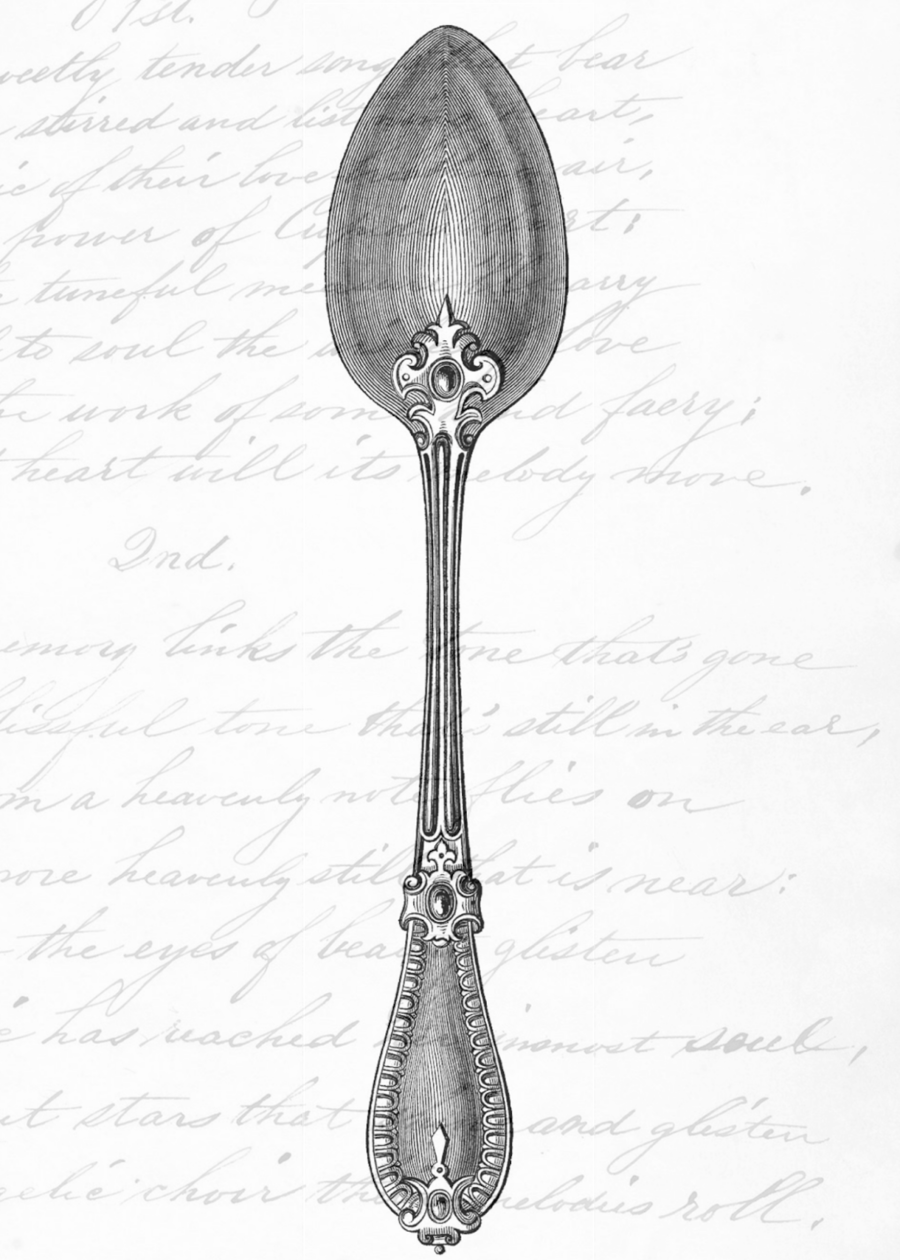 Clip Art Clipart Spoon Fork Clip Art - Clip Art (900x1260), Png Download