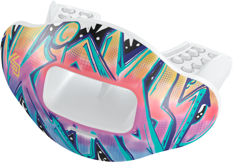 Shock Doctor X Kickasso Artist Series Graffiti Max - Shock Doctor Max Airflow 2.0 Lip Guard (900x900), Png Download