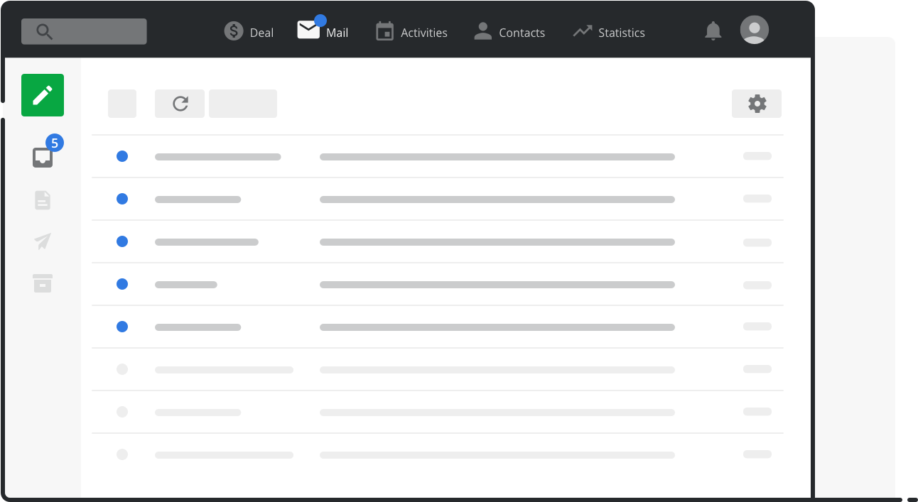 Your Emails Automatically To Your Contacts And Deals, - Email (1440x724), Png Download