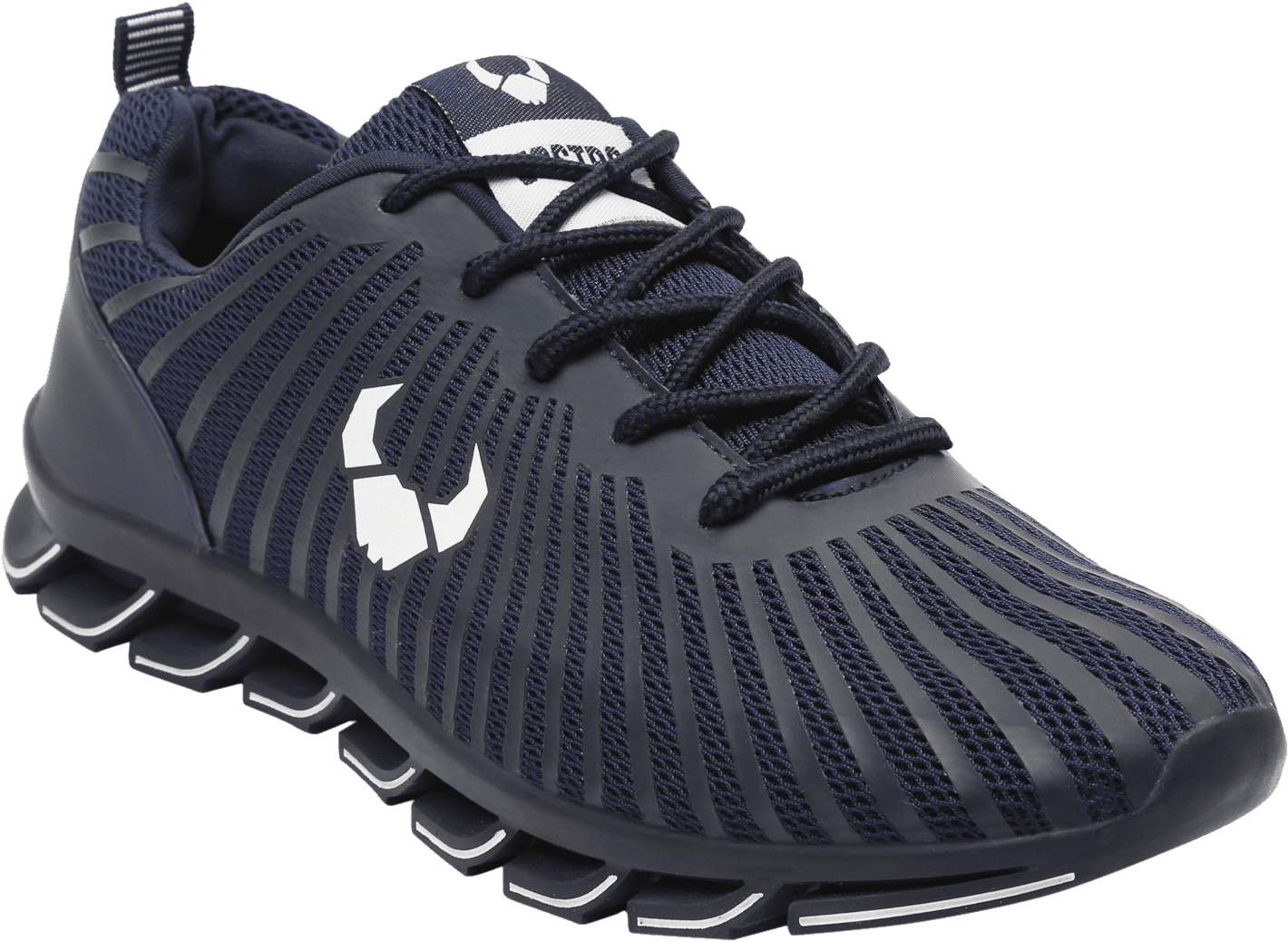 Buy Strong Navy Blue Men Sports Shoes Online Shop Lifestyle - Running Shoe (1500x1500), Png Download