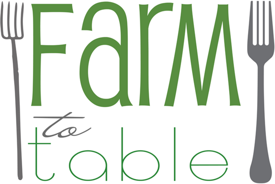 Farm To Table Clipart Farm To Table Logo Fork (900x610), Png Download