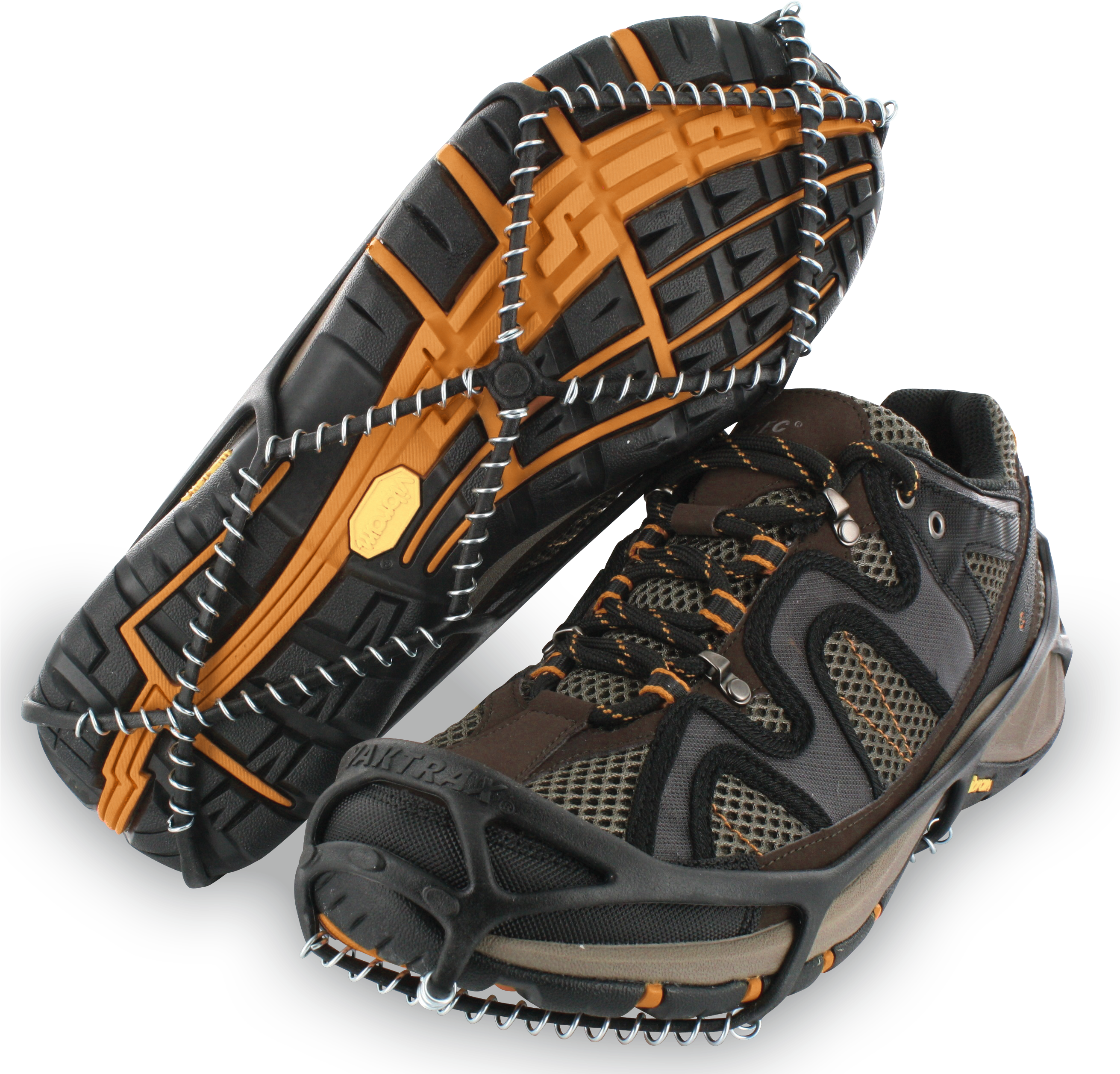 Walking Shoe Png Black And White Library - Yaktrax Walker Ice Cleats (2620x2573), Png Download