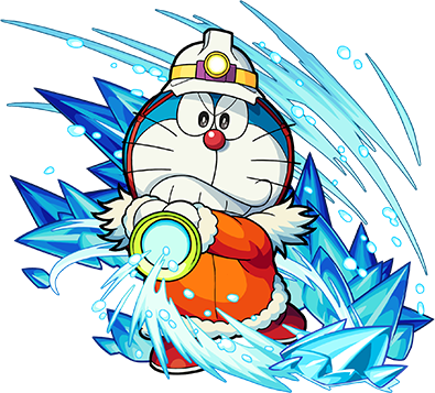 Doraemon - Pola - - Doraemon Monster Strike (395x357), Png Download