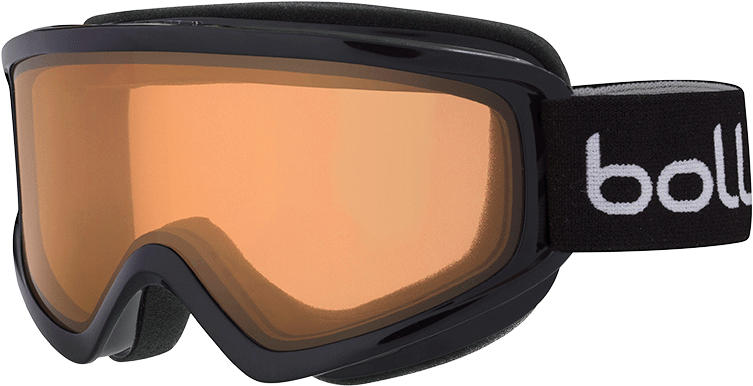 Bolle Freeze - Bolle Freeze Ski Goggle Shiny Black/lemon (900x500), Png Download