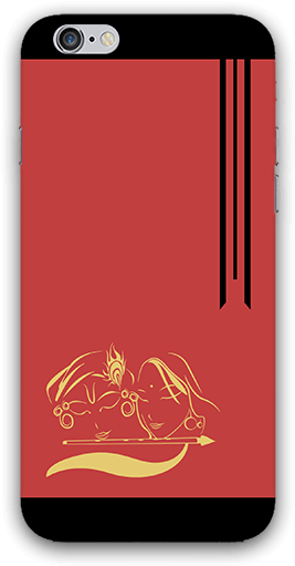Lord Radhe Krishna Face Iphone 6 Mobile Case - Mobile Phone (600x600), Png Download