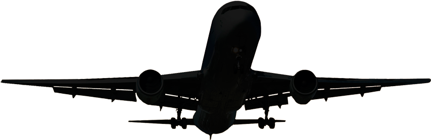 Plane Png Transparent Image, Airplane Sky, Cheap Flights, - Lietadlo A Západ Slnka (900x327), Png Download