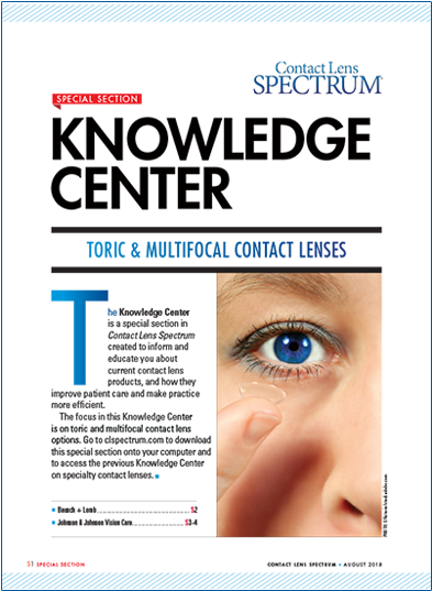 Cls Knowledge Center - Contact Lens (400x544), Png Download