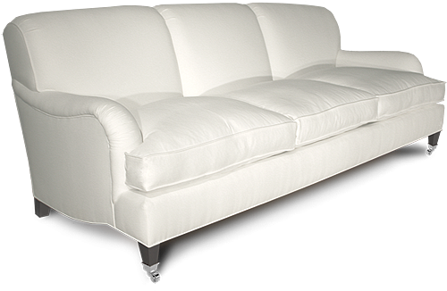 Sullivan Bridgewater Sofa - Couch Upholstered Tight Back (600x400), Png Download