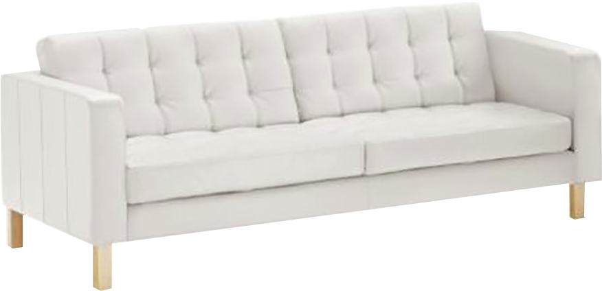 Carlton Ivory Leather Sofa Copy (900x427), Png Download