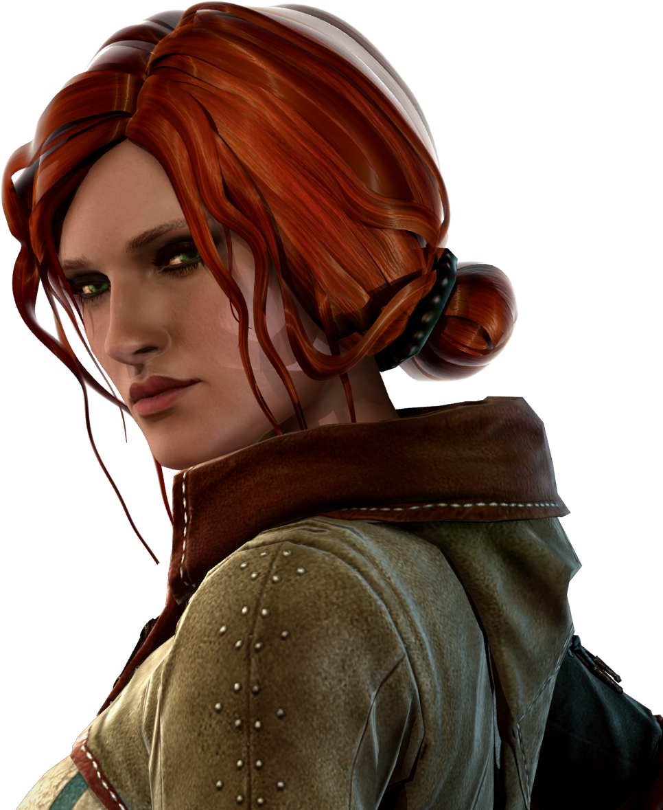 Tress - Triss The Witcher 3 Png (1172x1237), Png Download