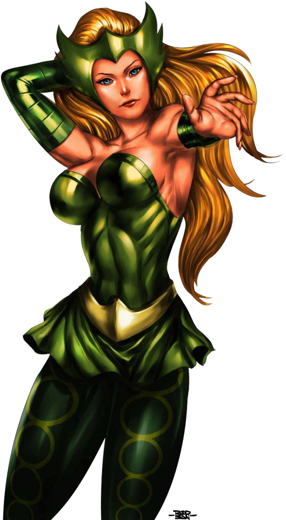 Enchantress Png Clipart - Amora The Enchantress (724x1024), Png Download
