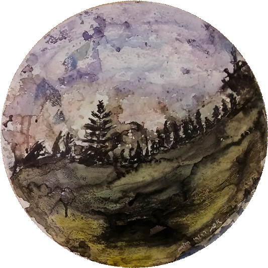 Mixed Media On Canvas - Pottery (640x554), Png Download