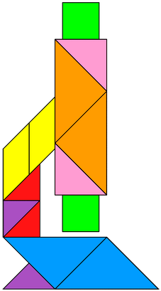 Clipart Info - Tangram Microscope (420x420), Png Download