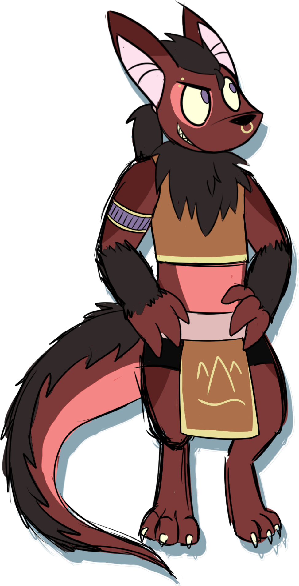 Tress Kluekkio - Cartoon (974x1904), Png Download