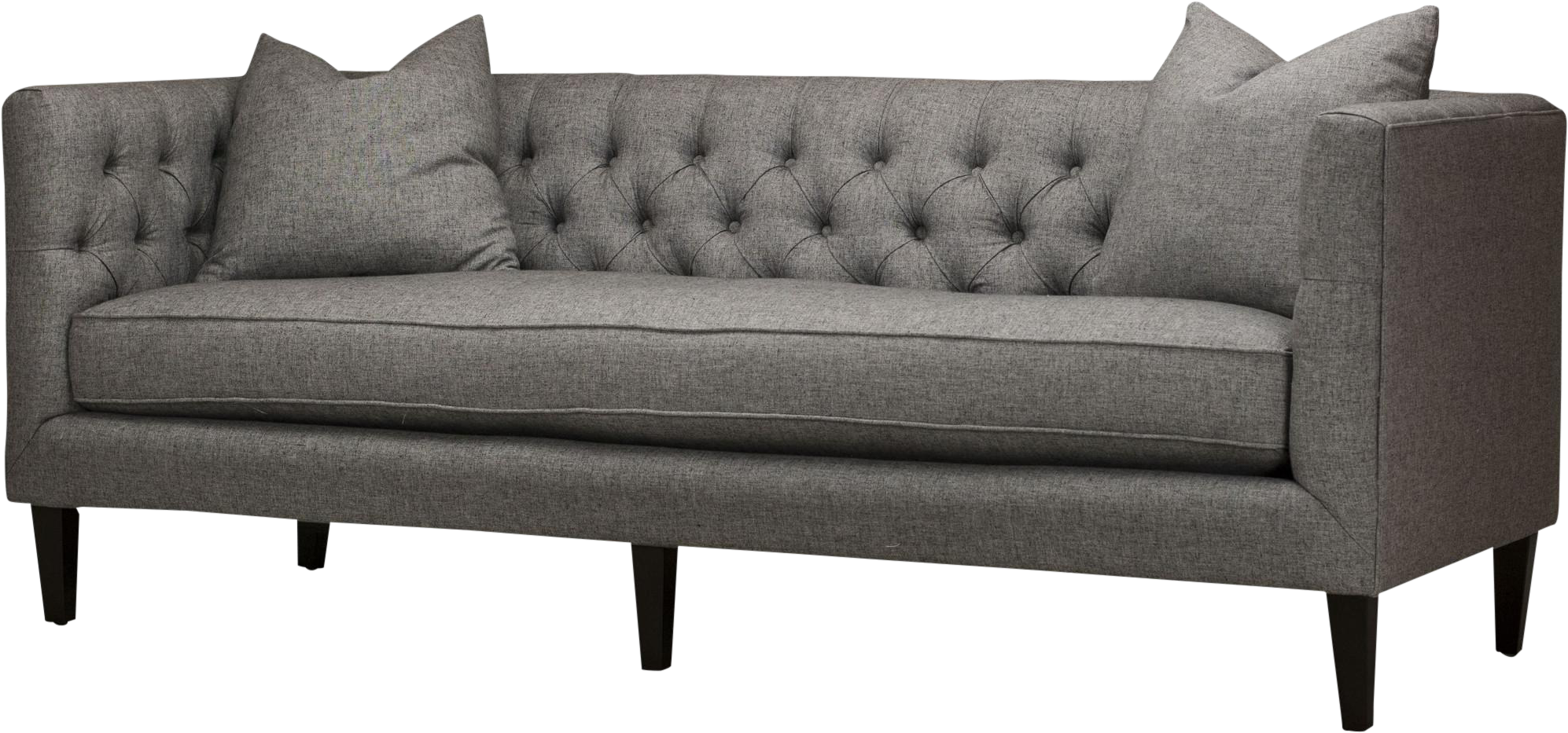 West Elm Dekalb Sofa Fresh Spectra Home Modern Dark - Couch (2214x1036), Png Download