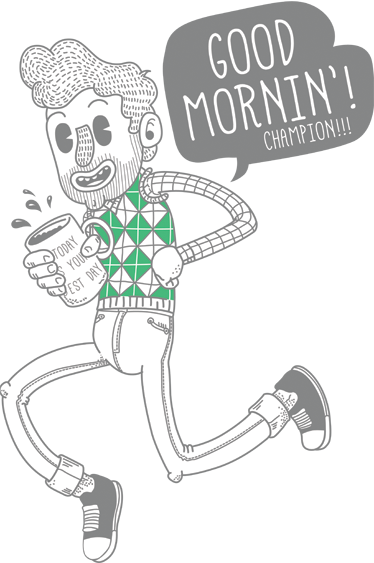Good Morning Motivational Sticker - Good Morning Champion (374x563), Png Download