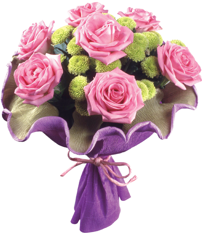 Summer Bouquets - Привітання З 8 Березня Анімації (406x508), Png Download