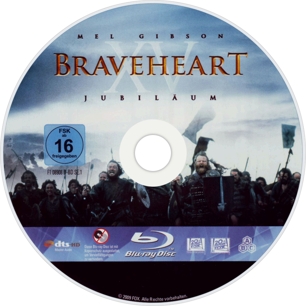 Braveheart 1995 All Bluray Discs (1000x1000), Png Download