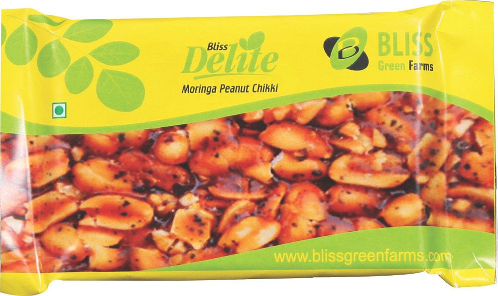 Bliss Delite Moringa Peanut Chikki - Peanut (1000x595), Png Download