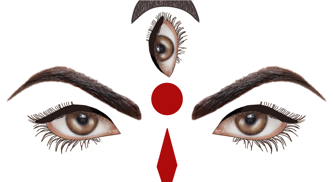 Maa Durga Face Png (1200x630), Png Download