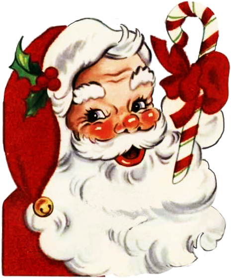 Even More Christmas Graphics Oh My Vintage Santa Claus - Santa Claus Necklace,vintage Christmas, Santa, Santa (485x582), Png Download