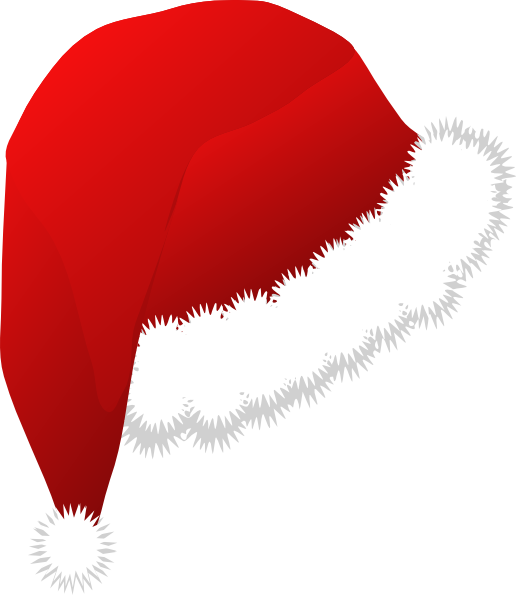Topi Santa Claus Png - Santa Hat Clip Art (516x595), Png Download