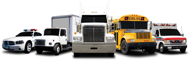 Monroe® Commercial Vehicle Products - White Delivery Truck (666x197), Png Download