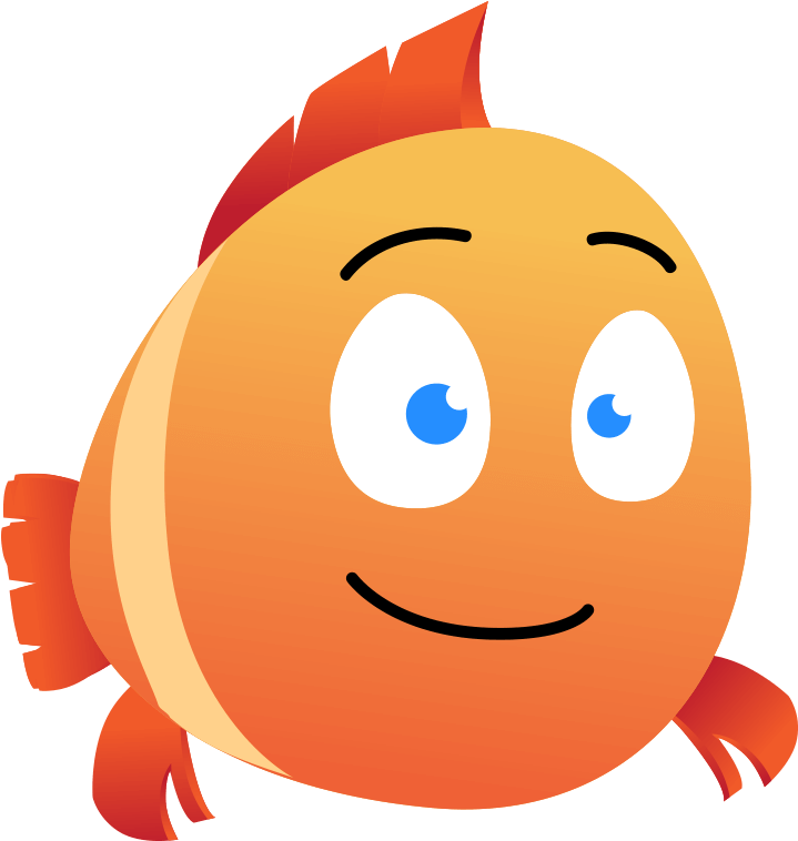 Happy Chubby Fish Character Animator Puppet - Fish Character Png (957x1060), Png Download