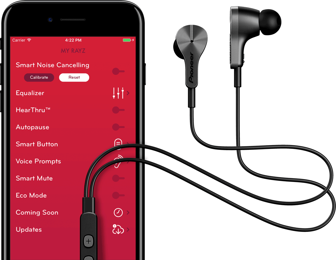 Designed With The Apple Ecosystem In Mind, Our Earphones - Pioneer Rayz Ice White (1128x873), Png Download