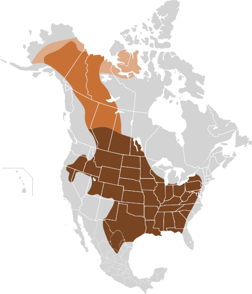 Original Distribution - Bison Range (515x599), Png Download