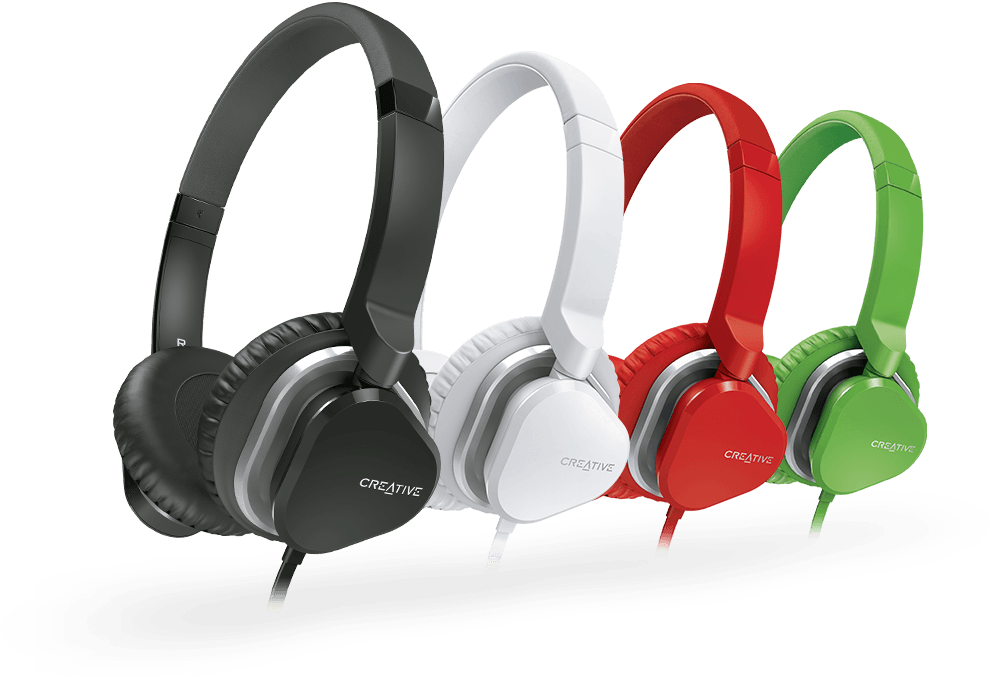 Premium On-ear Headset For Music And Calls - Creative Hitz Ma2400 (989x800), Png Download